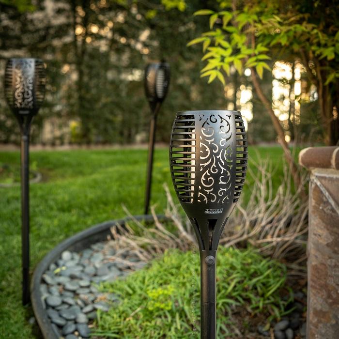 SolaFlame® | 96LED Flickering Flame Outdoor Solar Light | Dusk to Dawn | 2-Pack-3