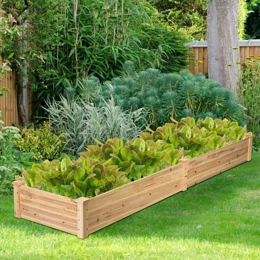 Wooden Vegetable Raised Garden Bed for Backyard Patio Balcony-2