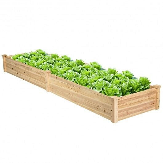 Wooden Vegetable Raised Garden Bed for Backyard Patio Balcony-3