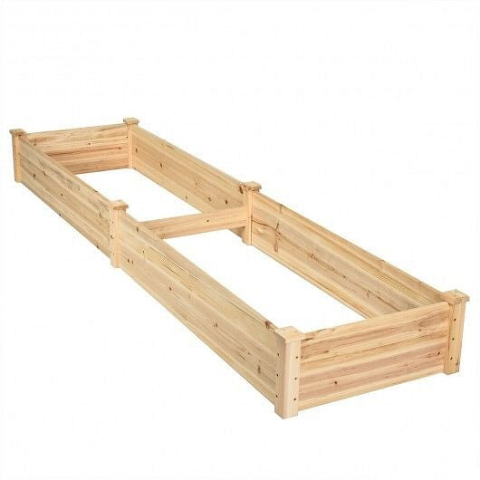 Wooden Vegetable Raised Garden Bed for Backyard Patio Balcony-0