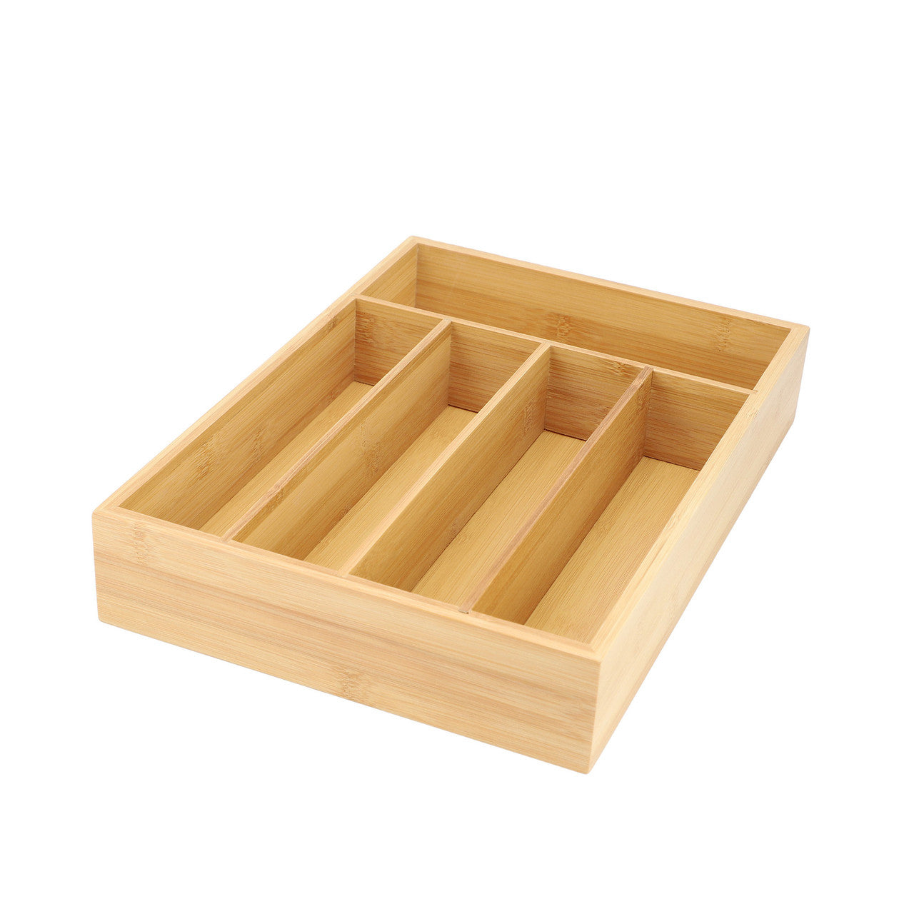 MegaChef Bamboo 5 Section Drawer Organizer-0