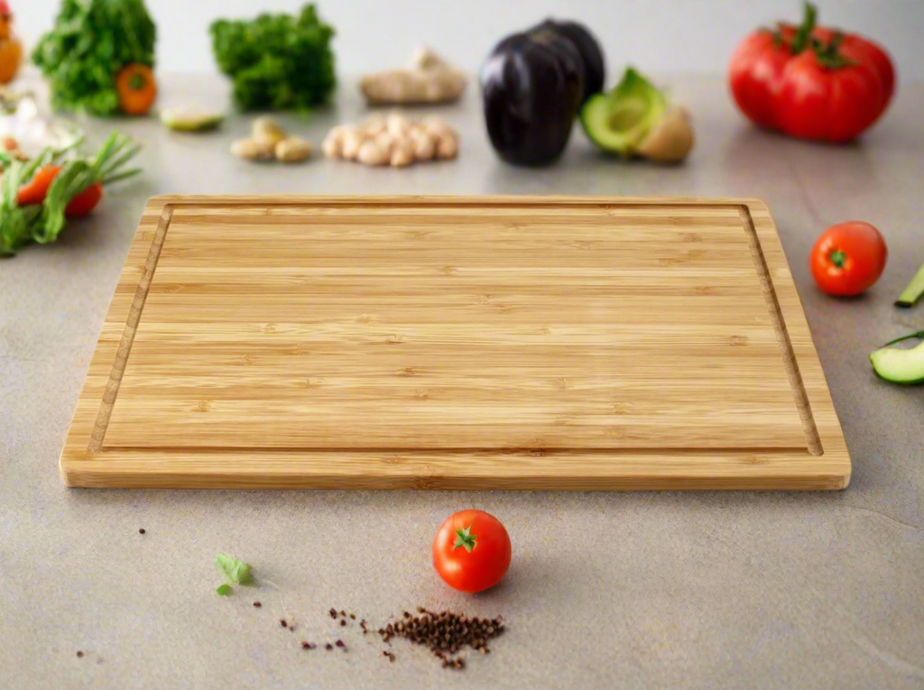 Bamboo Wood Cutting Board: Large – (17.75” x 11.8”)  Durable, Eco-Friendly Chopping Board-2